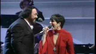 New York, New York. Liza Minnelli & Luciano Pavarotti